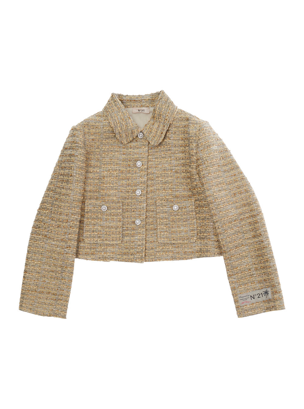 Nº21 Metallic Tech Blazer — Gold by Nº21