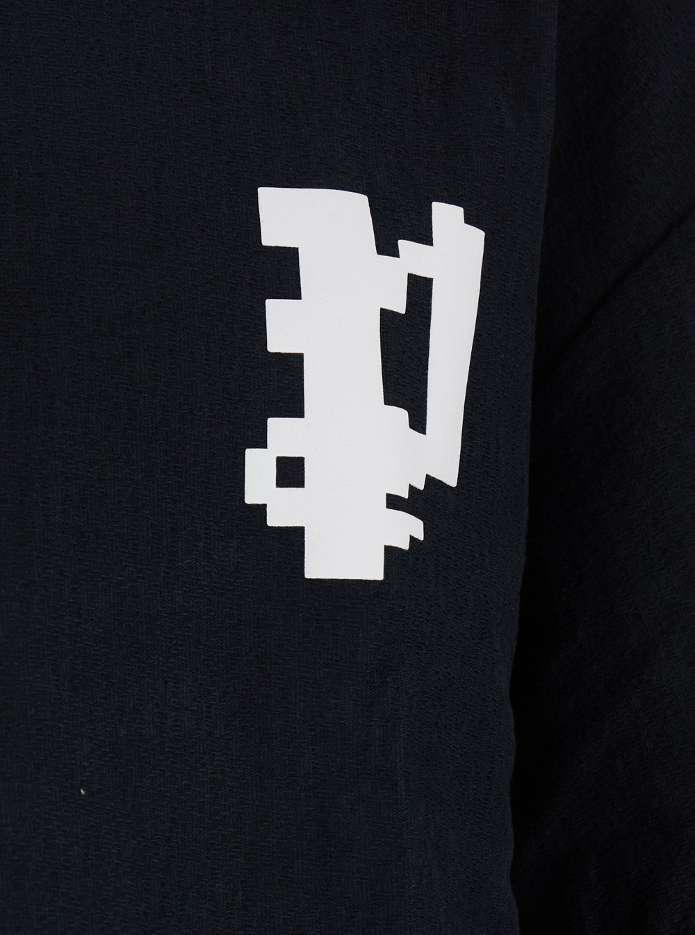 Purple Brand Logo-Embroidered Cotton T-Shirt — Black, view 3