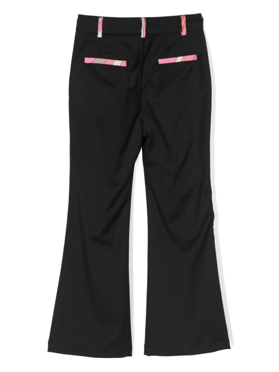 Emilio Pucci Virgin Wool Trousers — Black, view 2
