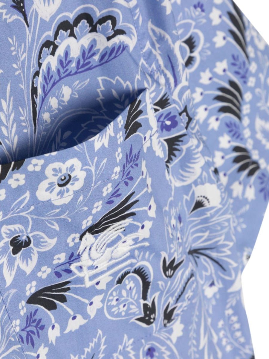 Etro Cotton Shirt — Blue, view 2