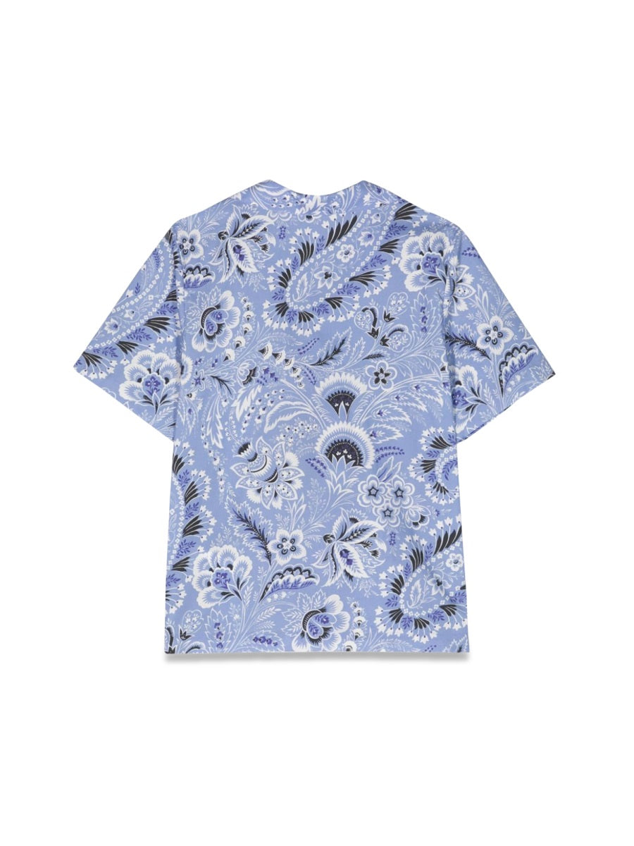 Etro Cotton Shirt — Blue, view 3