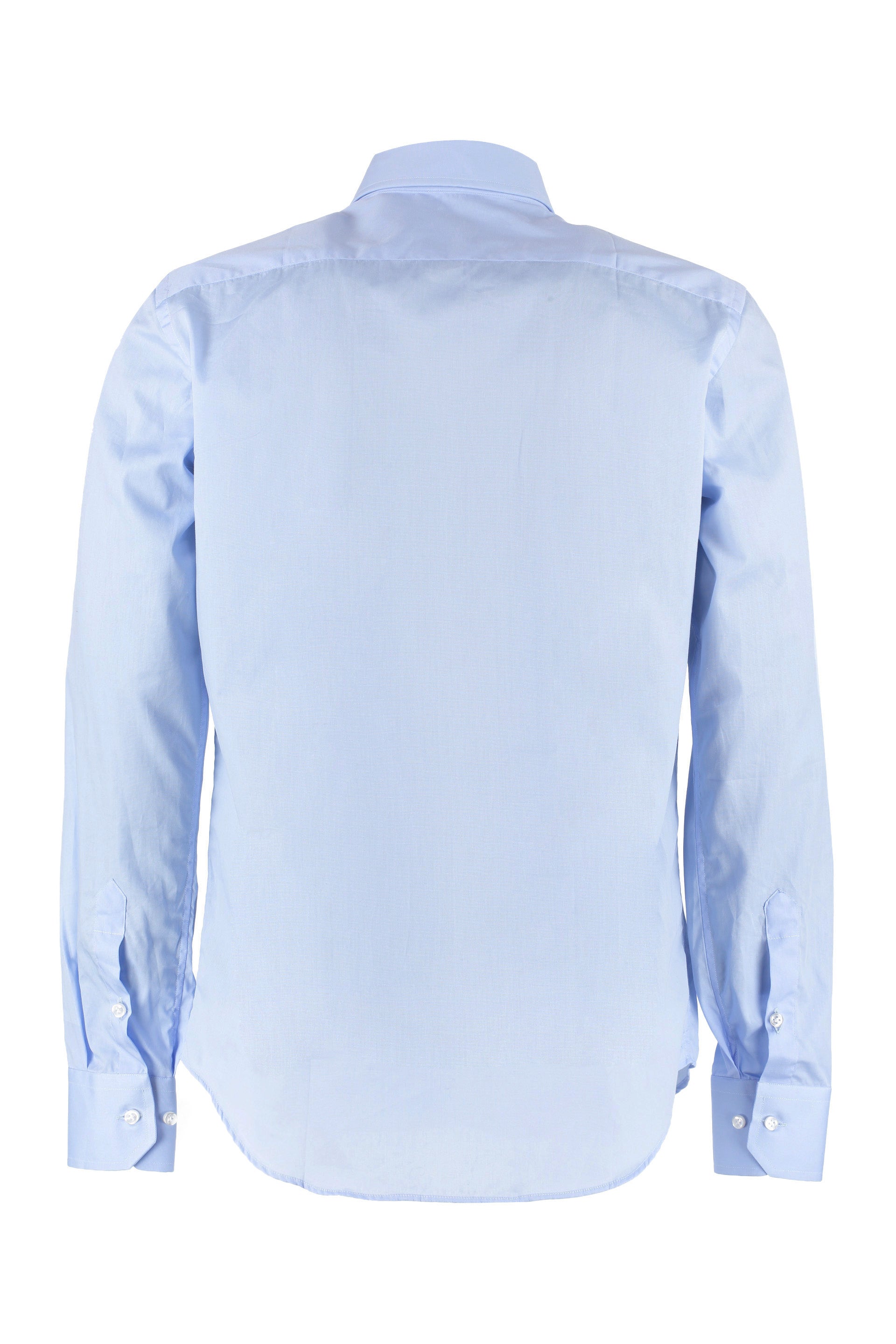 The Alphabet Stretch Cotton Shirt — Blue, view 2