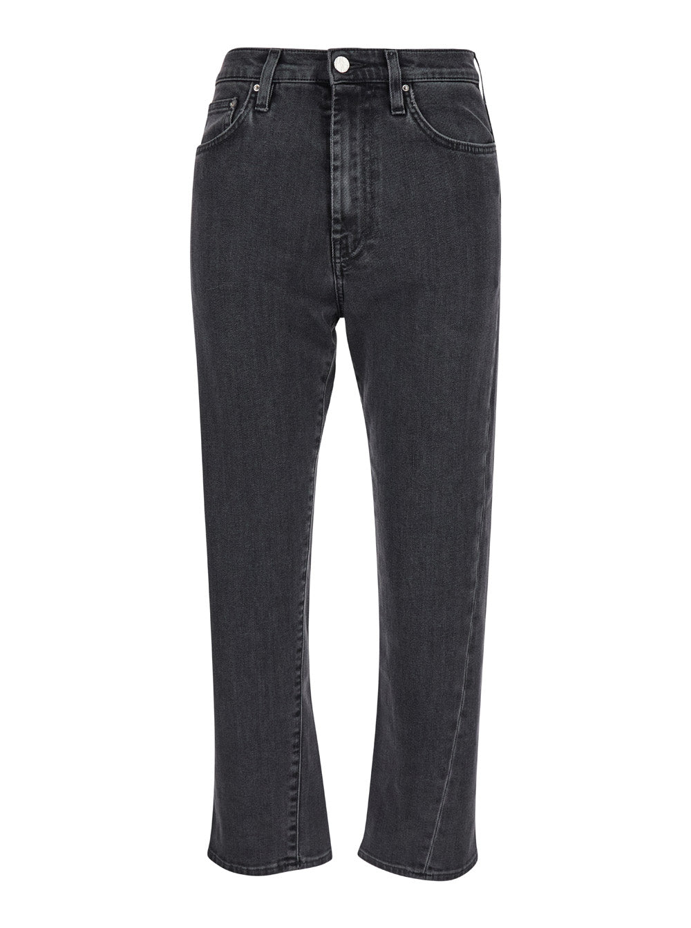 Toteme Organic Cotton High-Waisted Jeans — Gray by Toteme