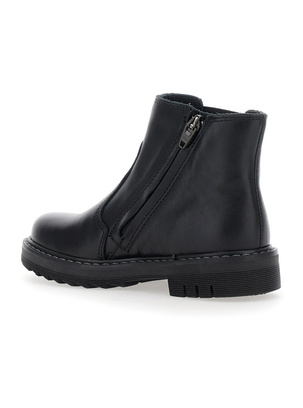 Pom D'Api Embossed Logo Chelsea Ankle Boot — Black, view 3