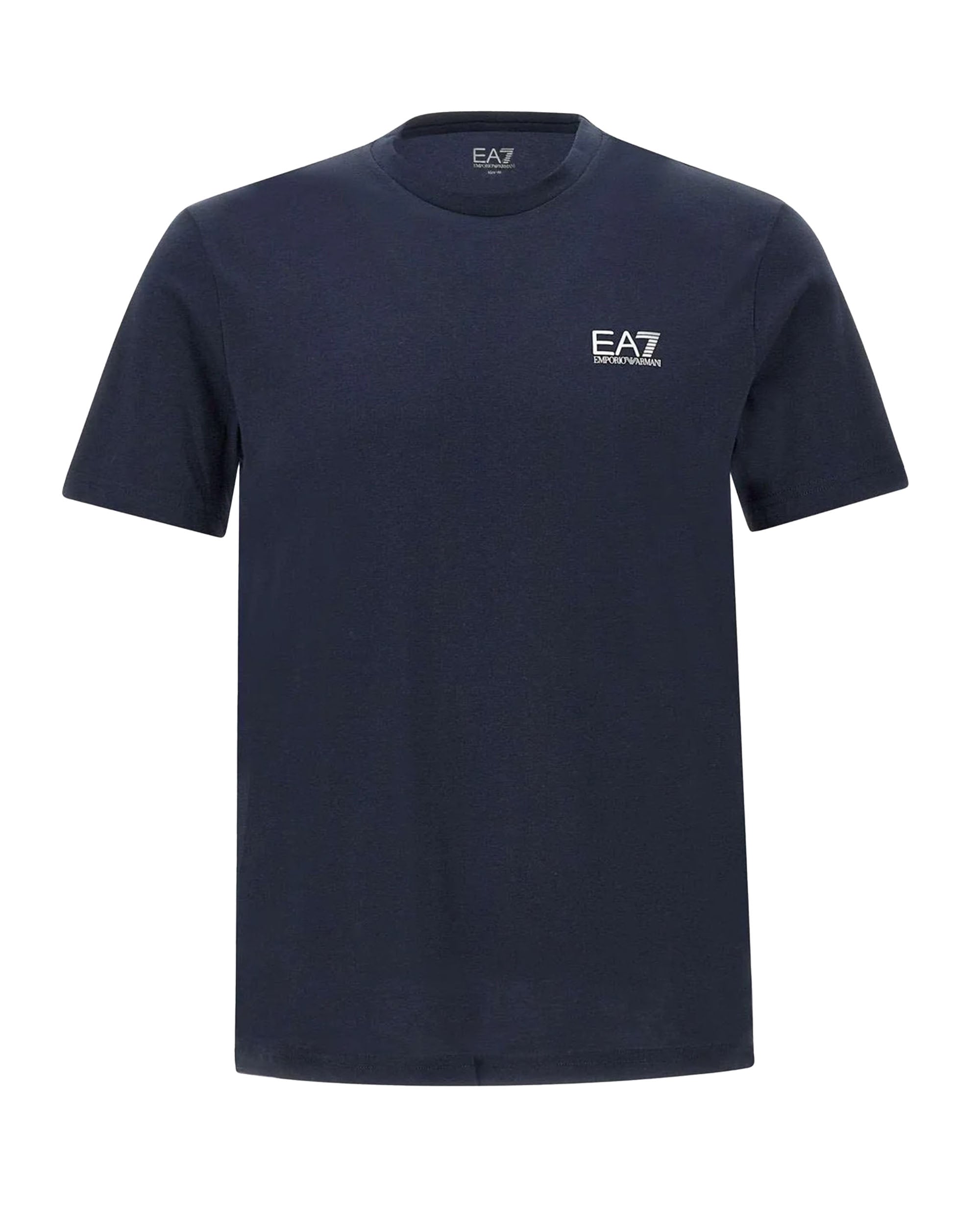EA7 Logo-Embroidered Cotton T-Shirt — Navy by EA7