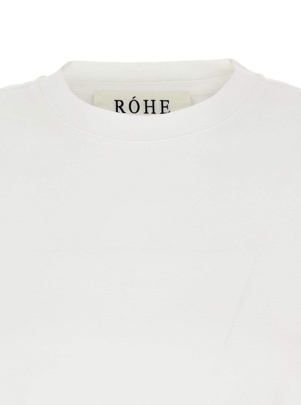 RóHe Cotton-Modal Blend T-Shirt — White, view 3