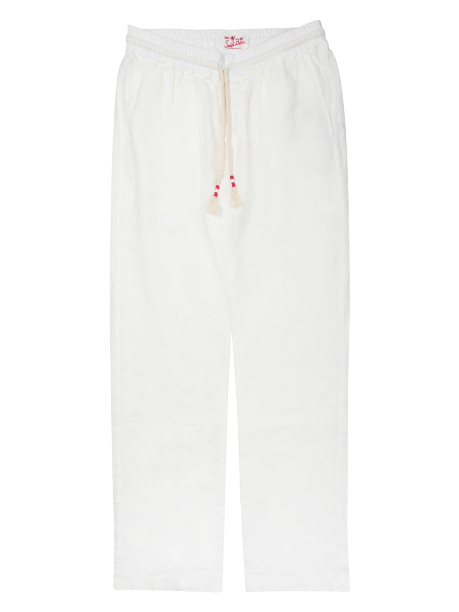 Mc2 Saint Barth Trousers — White by MC2 Saint Barth