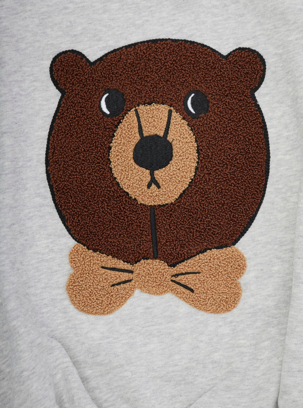Mini Rodini Bear Patch Sweatshirt — Gray, view 3
