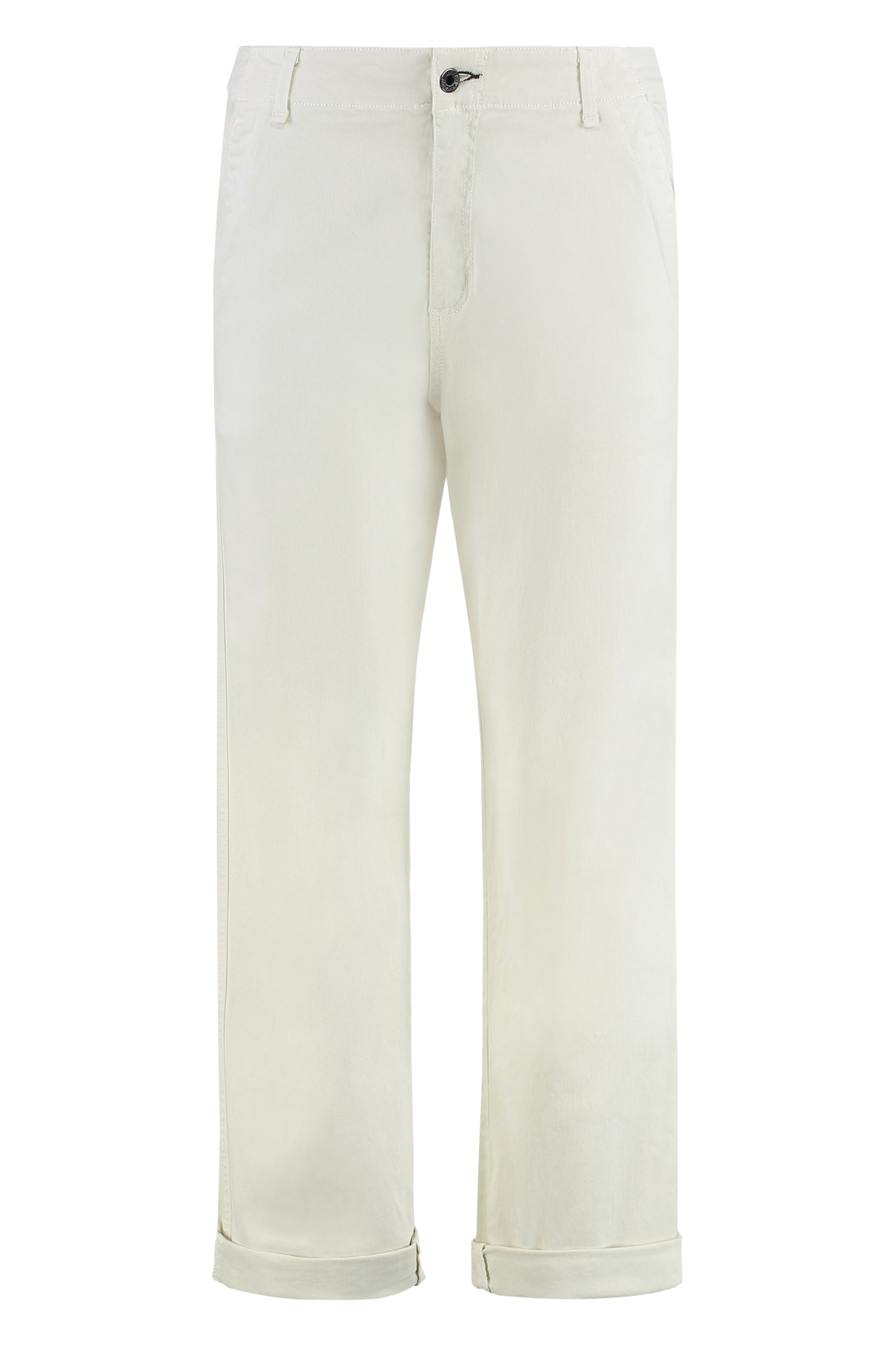 Askk Ny Cotton Straight-Leg Trousers — Beige by Askk Ny