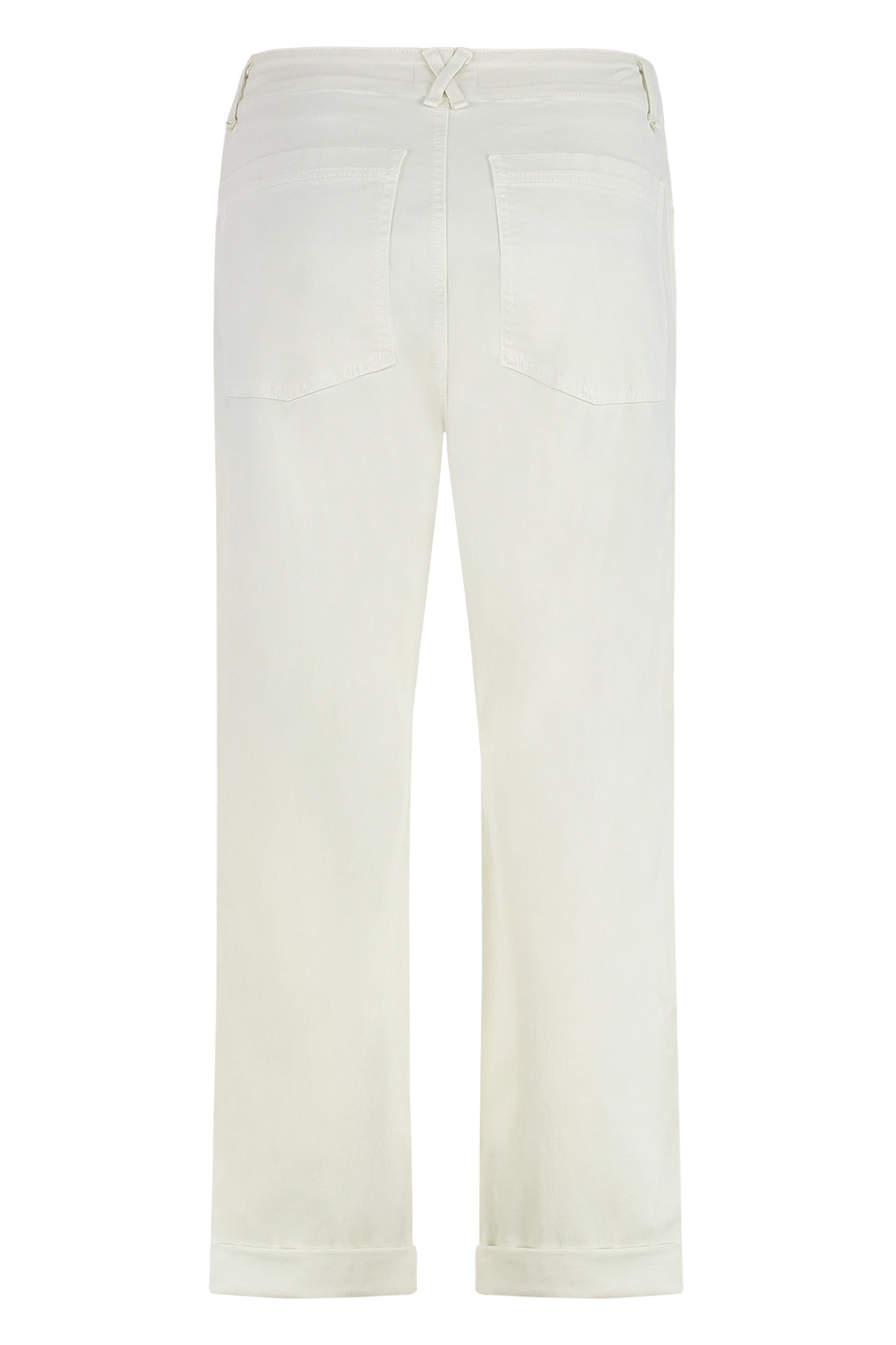 Askk Ny Cotton Straight-Leg Trousers — Beige, view 2