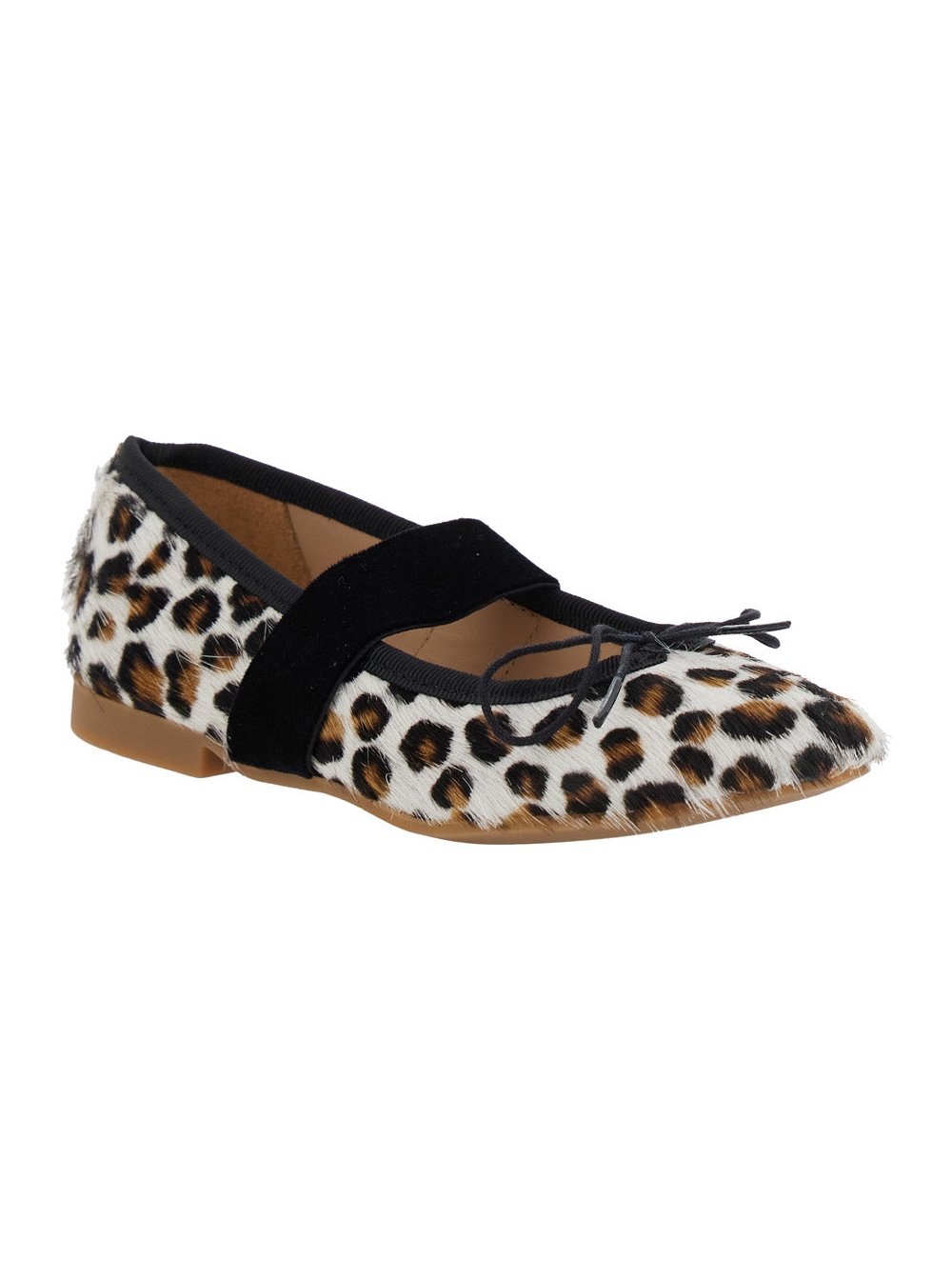 Pom D'Api Leopard-Print Rubber Ballet Flat — Multicolor, view 2