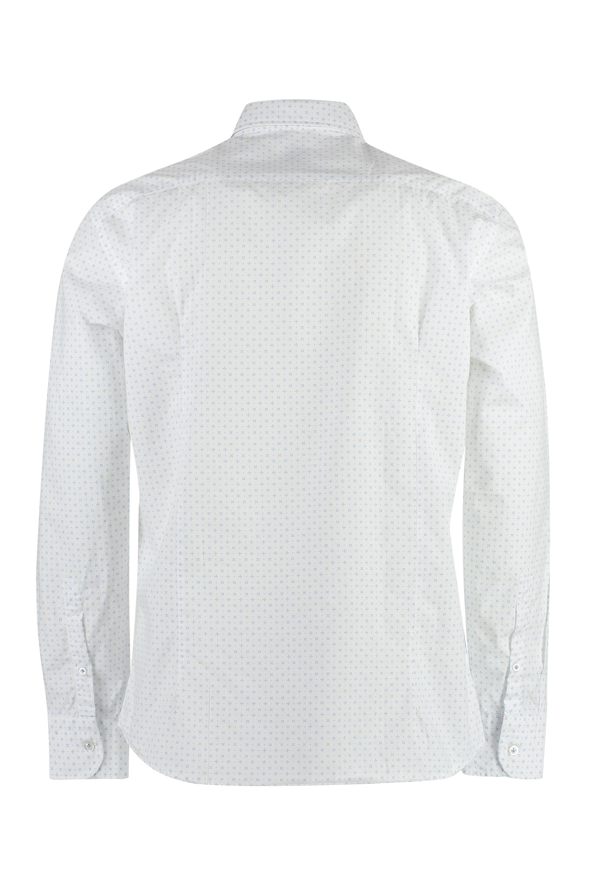Bastoncino Dotted Cotton Shirt — White, view 2