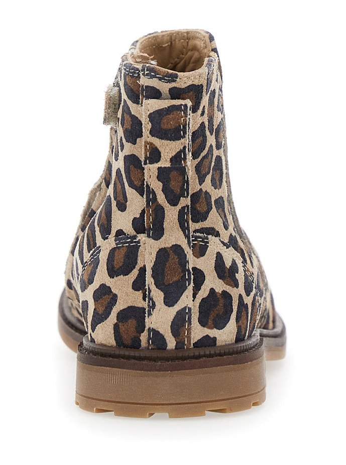 Pom D'Api Leopard-Print Rubber Ankle Boot — Multicolor, view 4