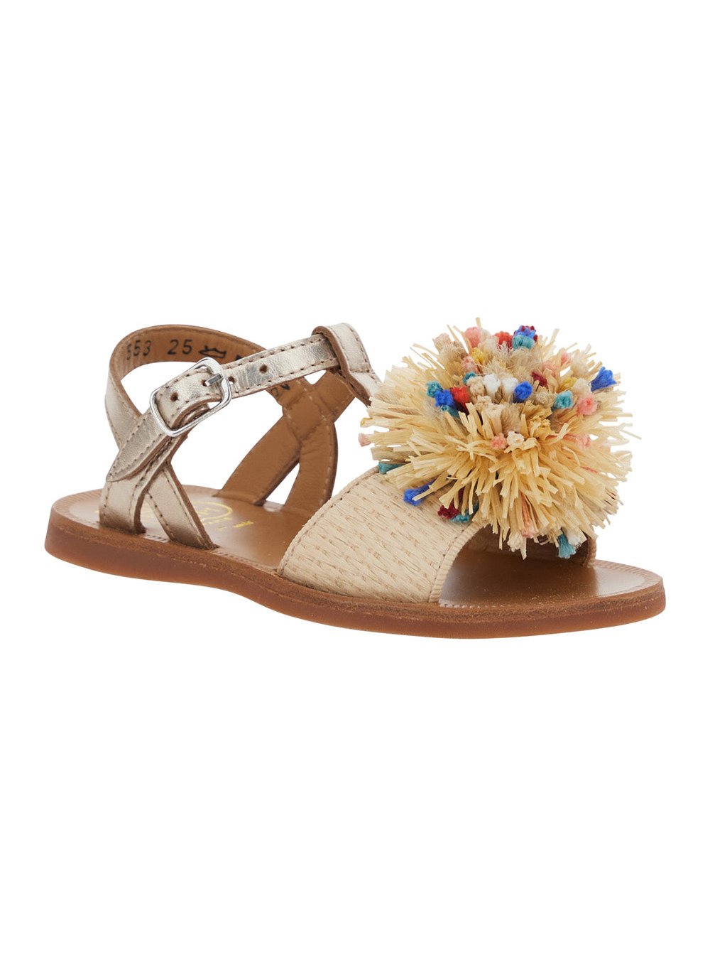 Pom D'Api Sandal — Beige, view 2