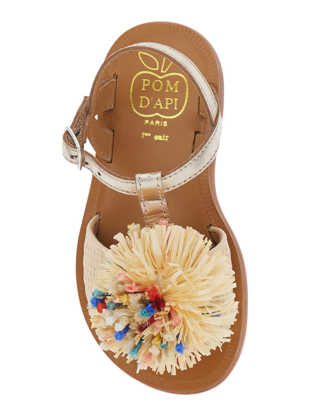 Pom D'Api Sandal — Beige, view 4