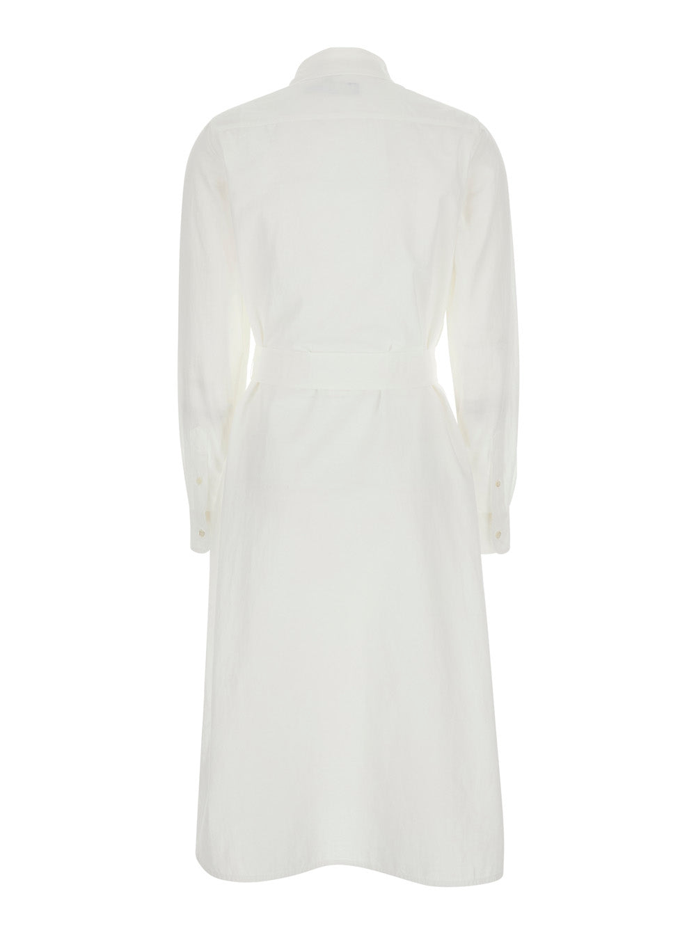 Polo Ralph Lauren Classic Collar Shirt Dress — White, view 2