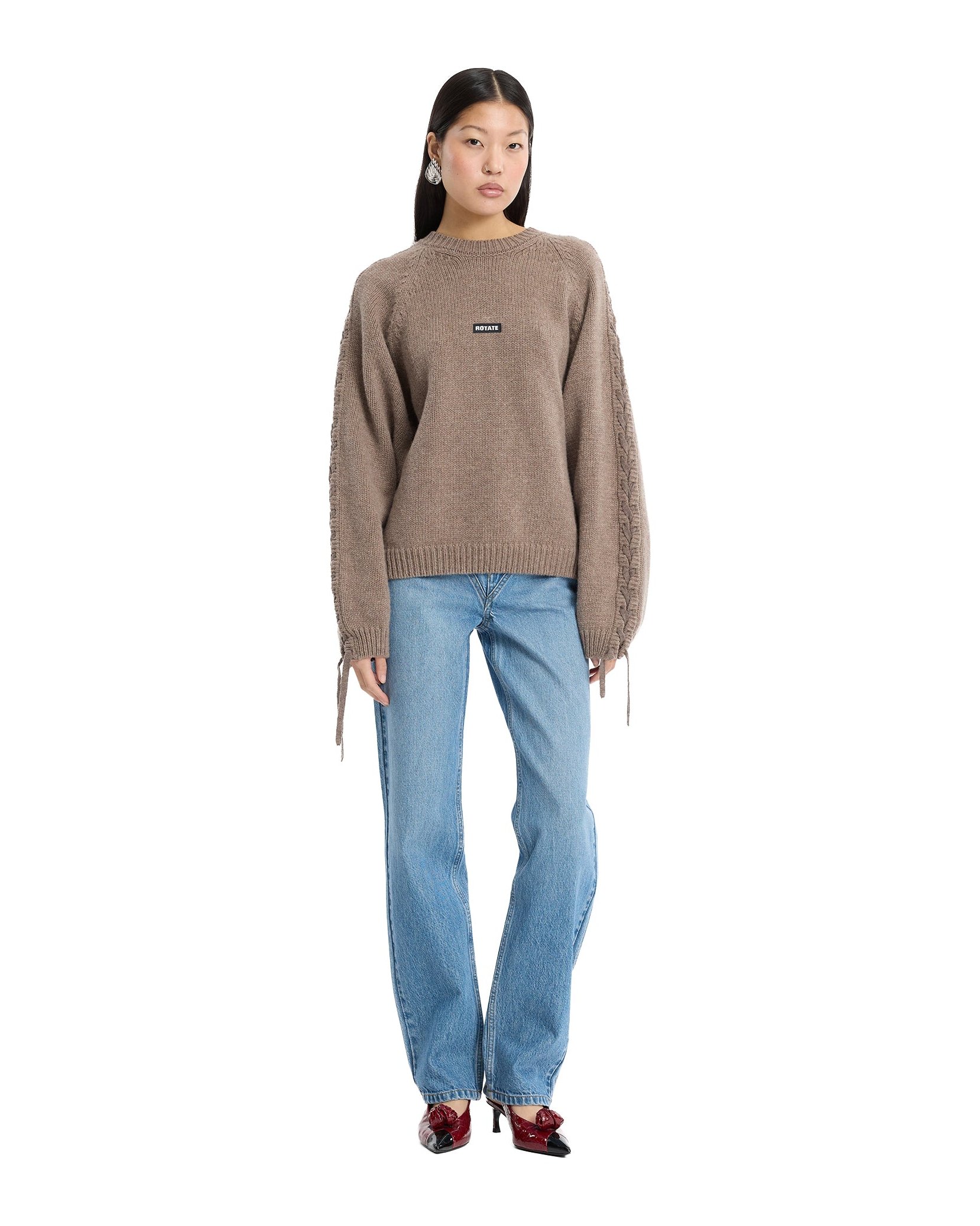 Rotate Birger Christensen Sweater — Gray, view 4