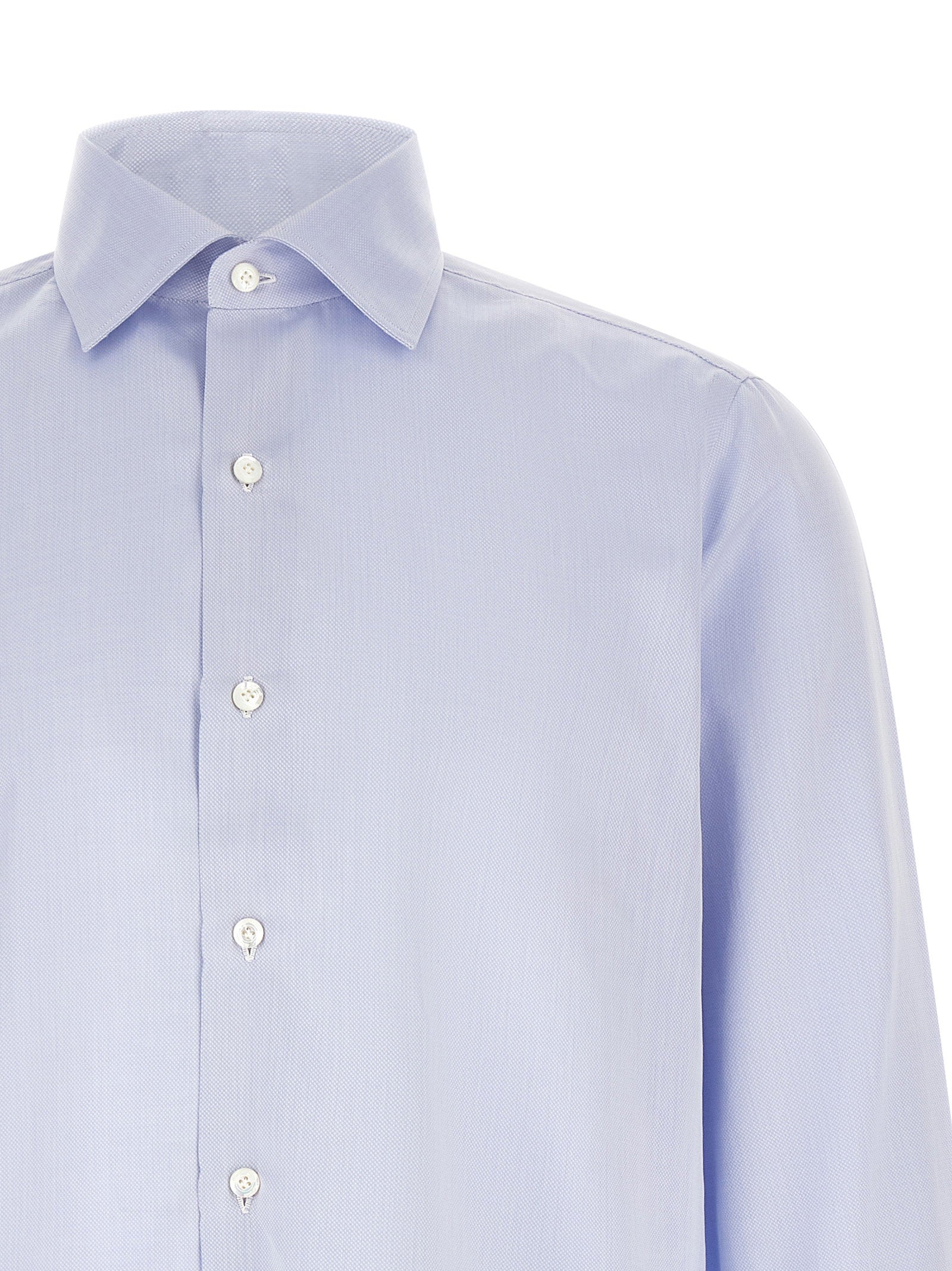 Finamore Napoli Shirt — Lavender, view 3