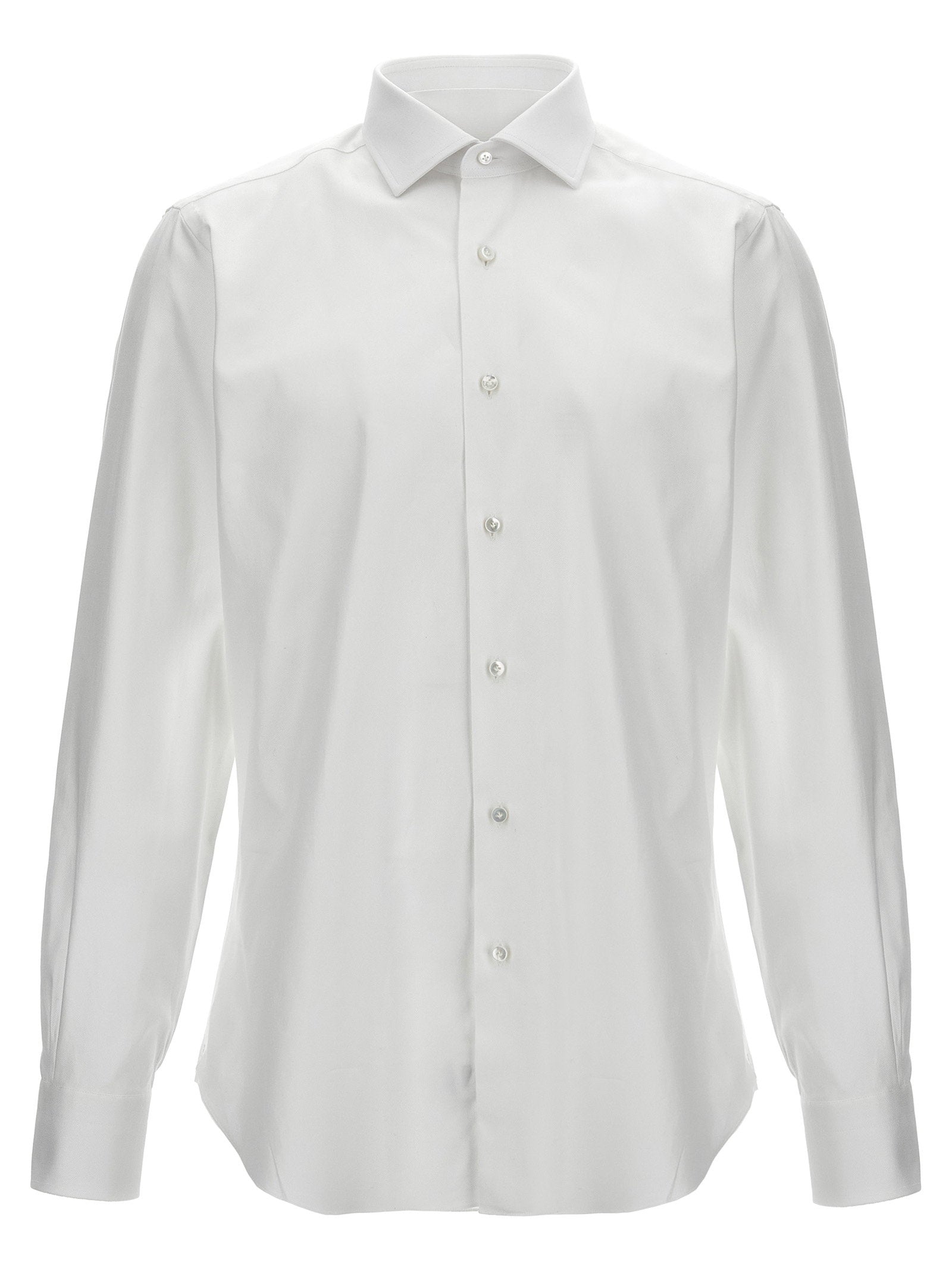Barba Cotton Shirt — White by Barba