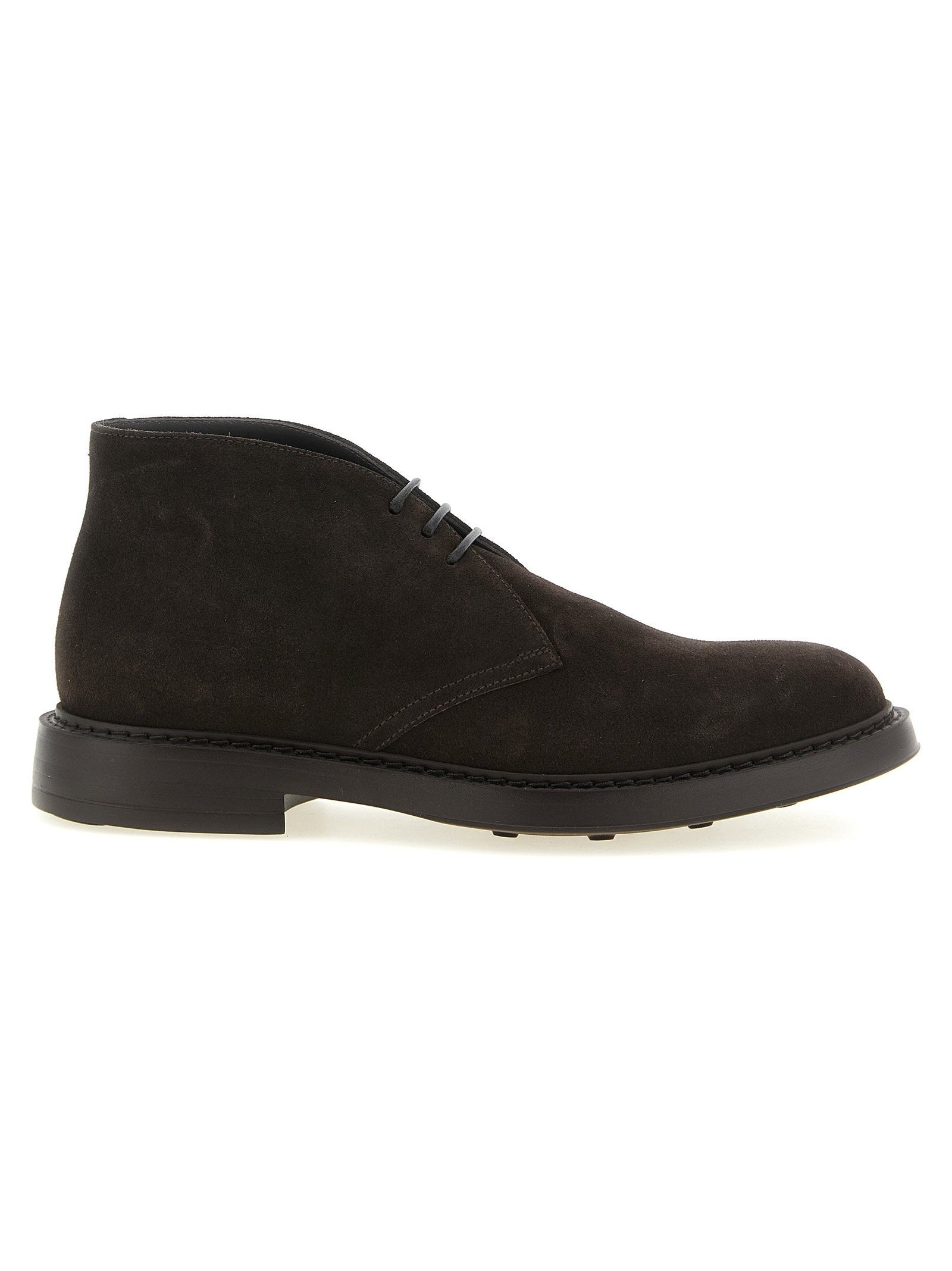 Doucal's Suede Chukka Boot — Black by Doucal'S