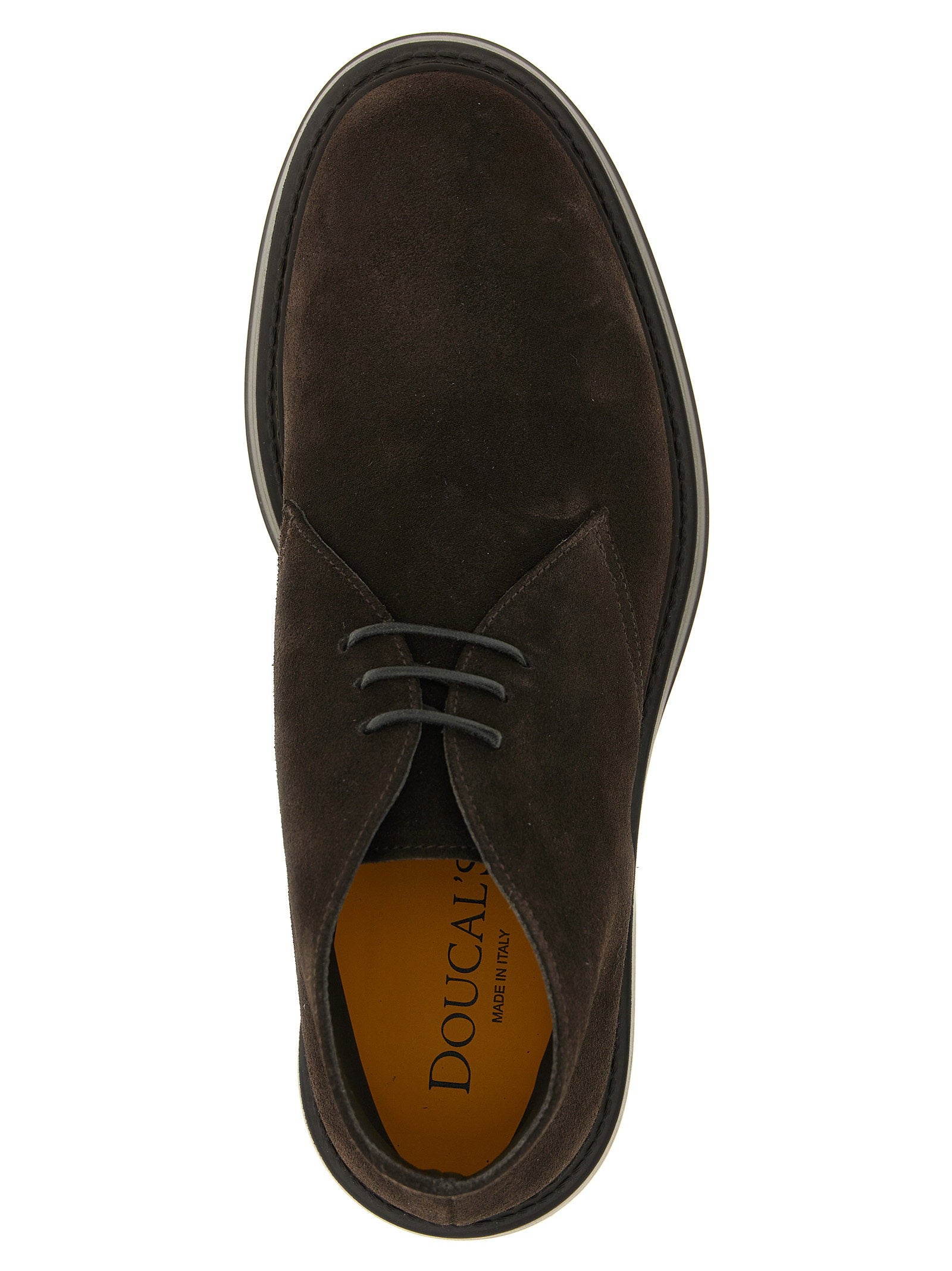 Doucal's Suede Chukka Boot — Black, view 4