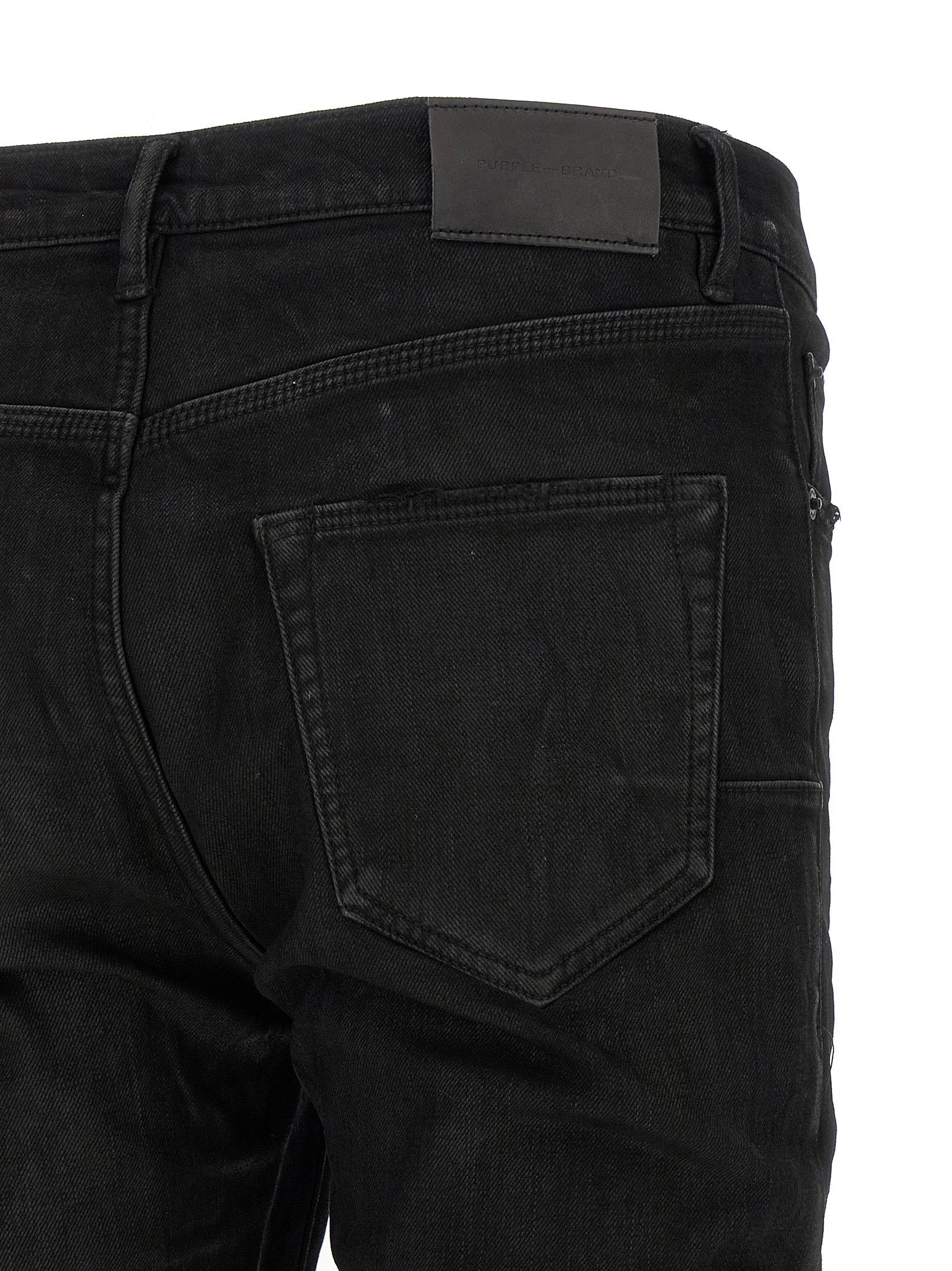 Purple P001 Jeans — Black, view 4