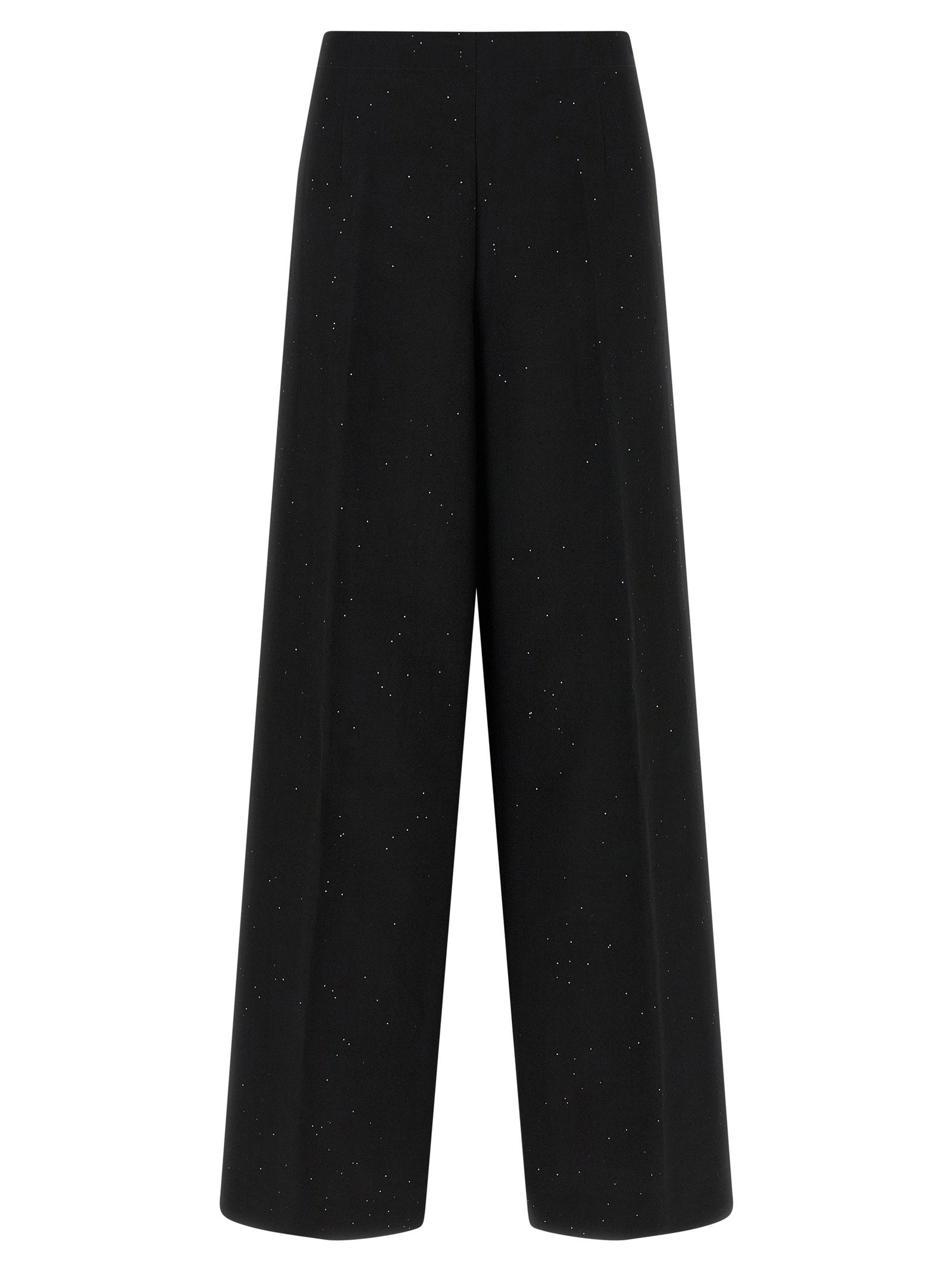 Herno Micro Sequin Trousers — Black by Herno