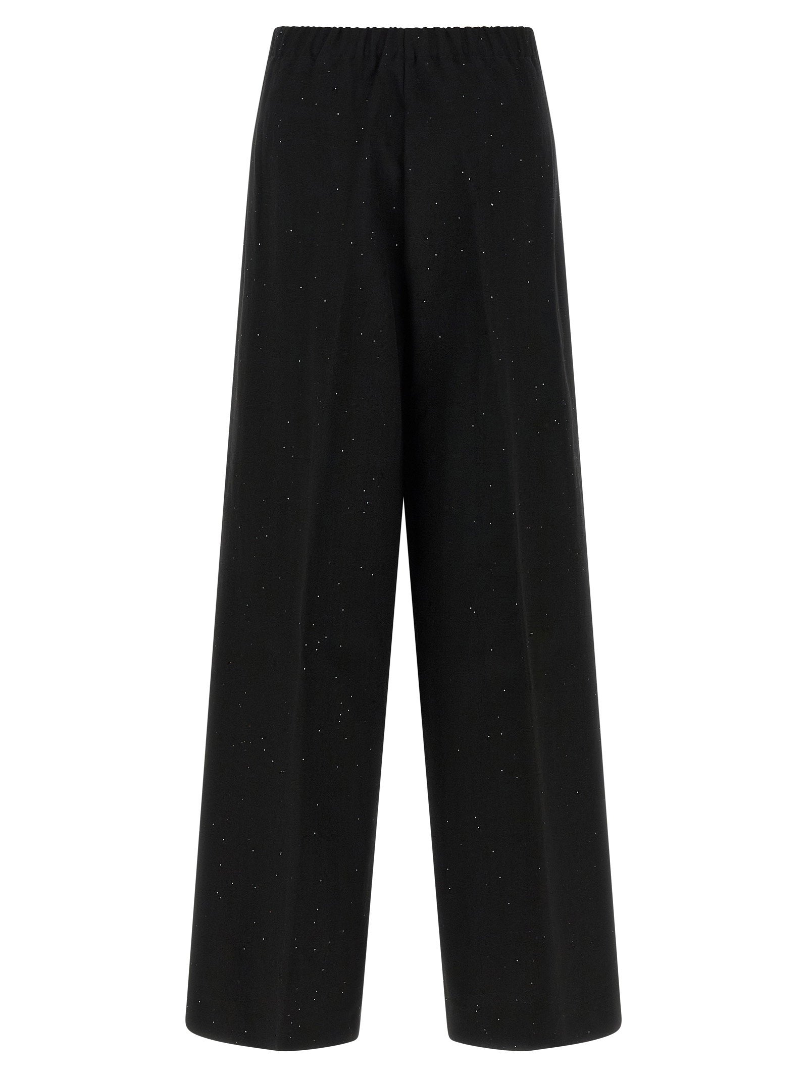 Herno Micro Sequin Trousers — Black, view 2
