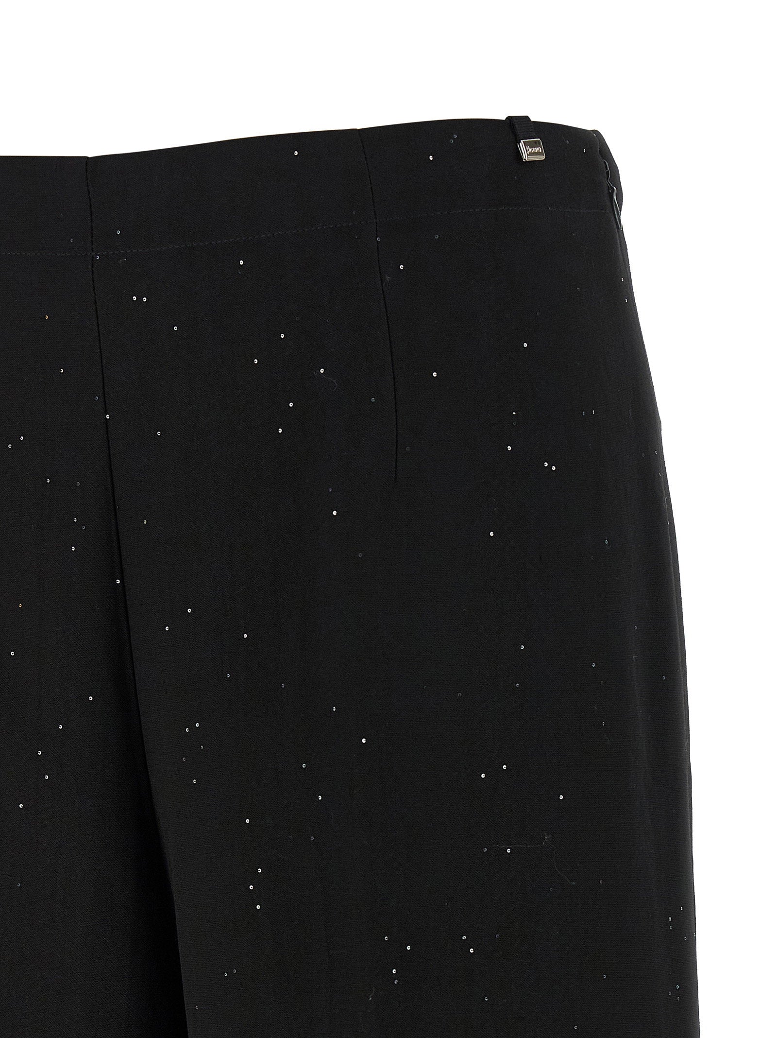 Herno Micro Sequin Trousers — Black, view 3