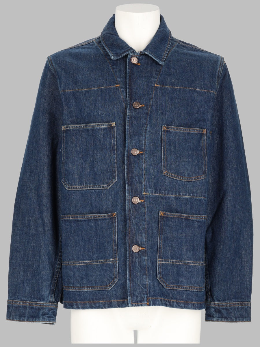 Ps Paul Smith Organic Cotton Denim Chore Jacket — Blue by Ps Paul Smith