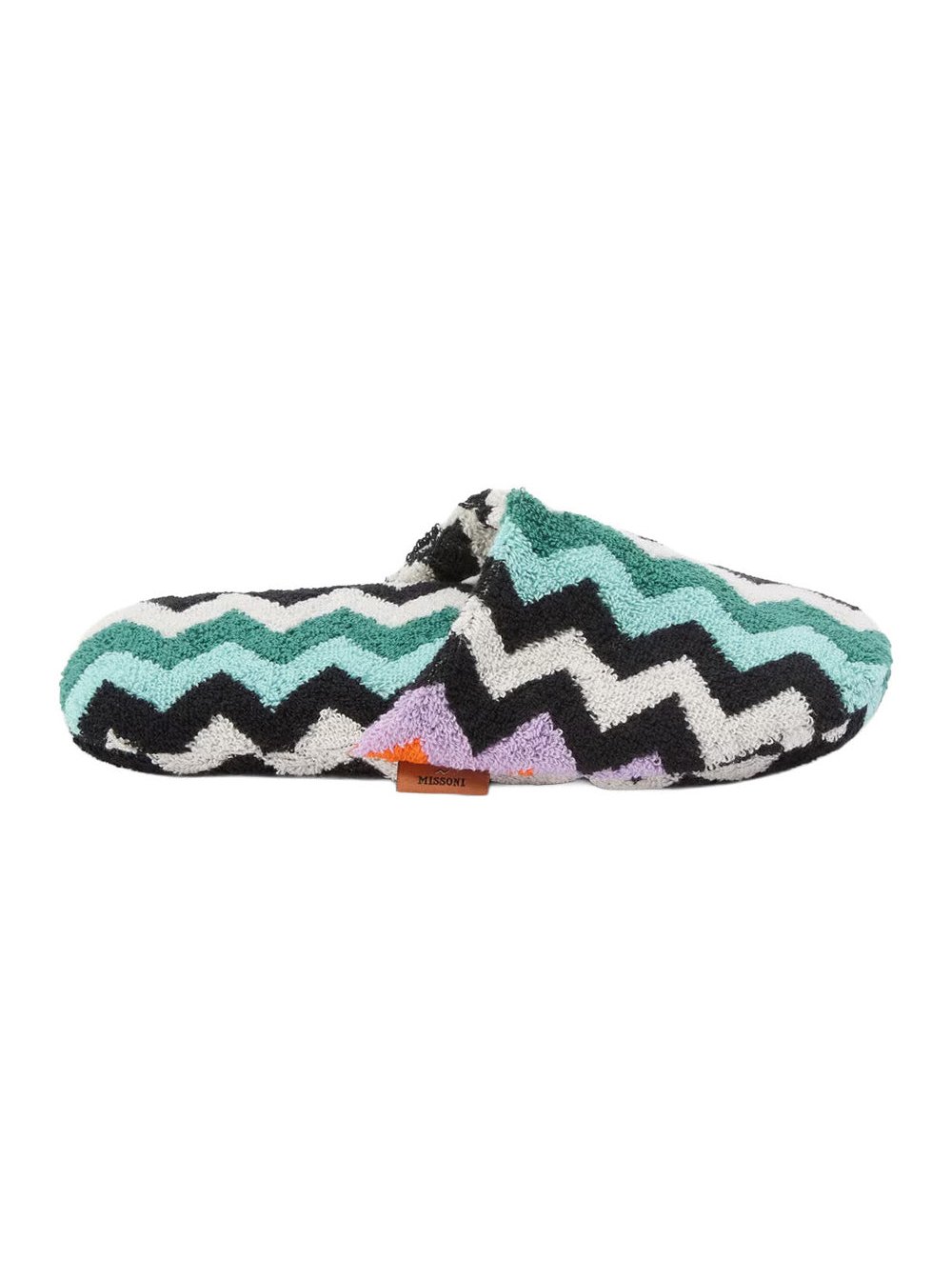 Missoni Home Chevron-Knit Fabric Slippers — Multicolor by Missoni Home