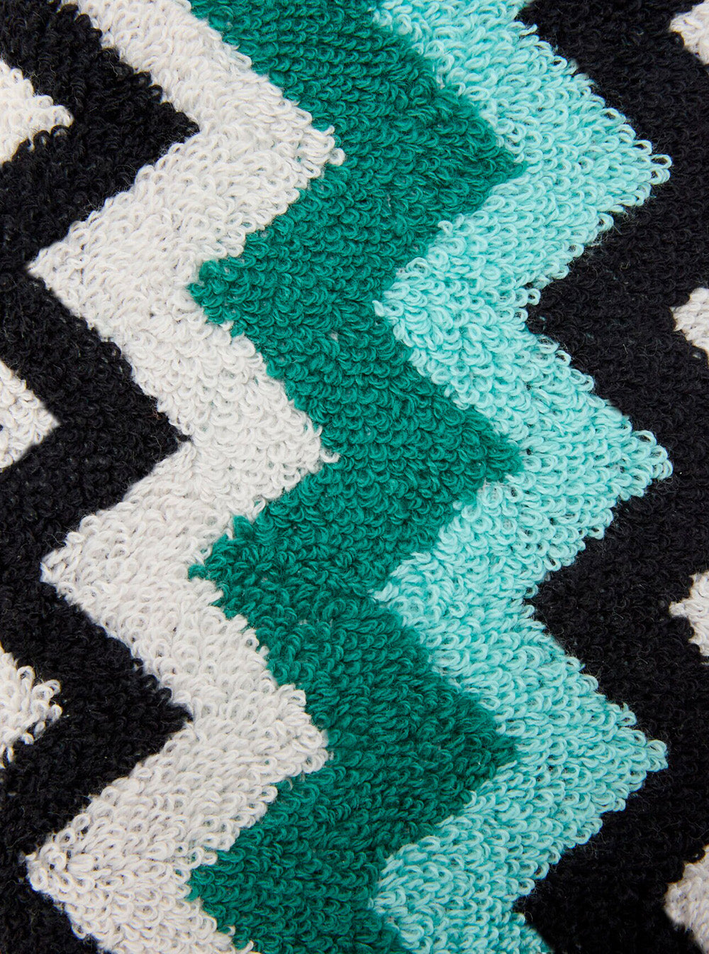 Missoni Home Chevron-Knit Fabric Slippers — Multicolor, view 4