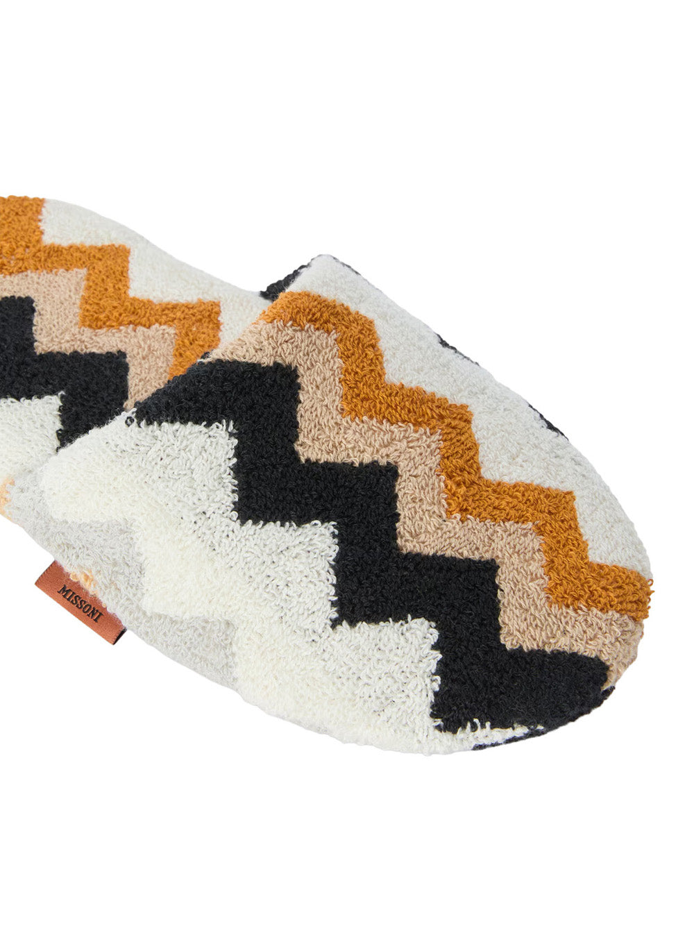 Missoni Home Chevron-Striped Knit Slippers — Multicolor, view 3