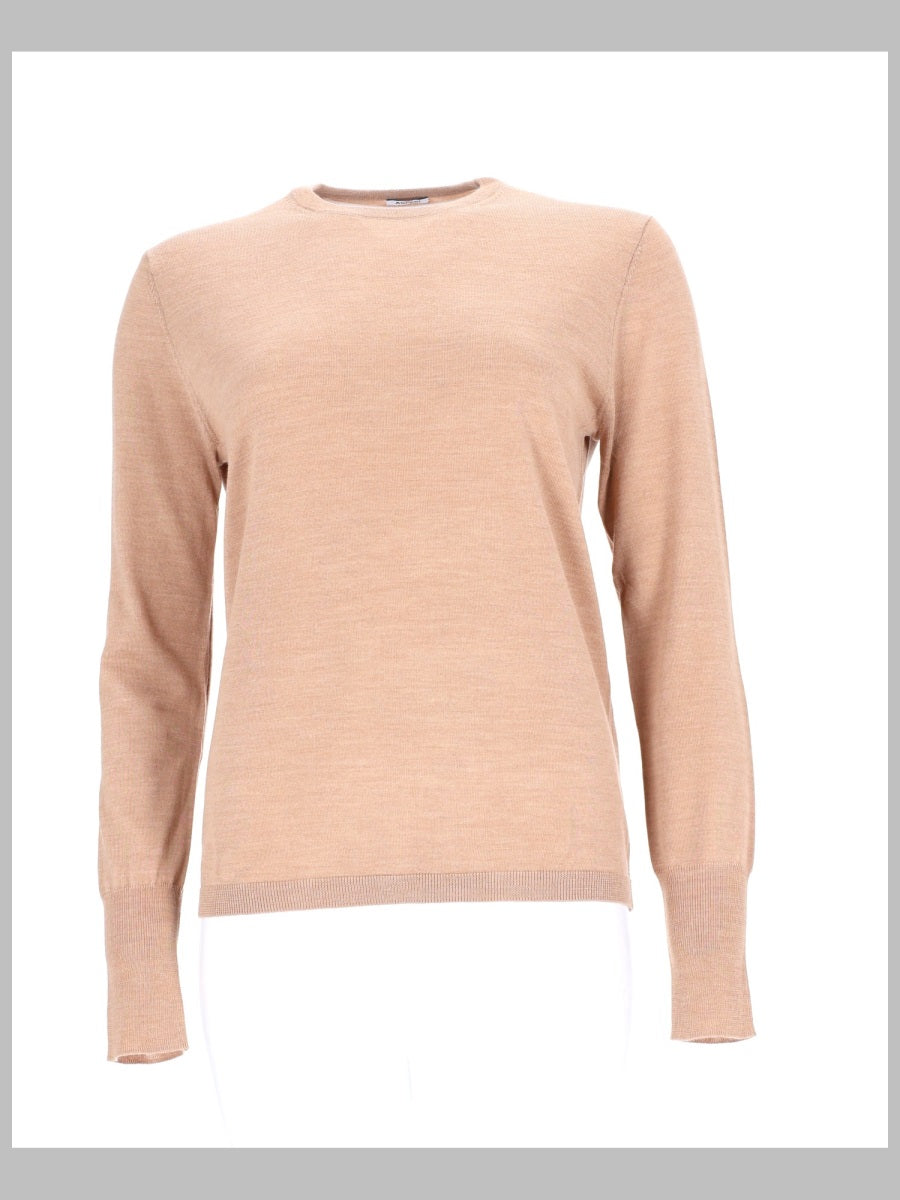 Aspesi Virgin Wool Sweater — Beige by Aspesi