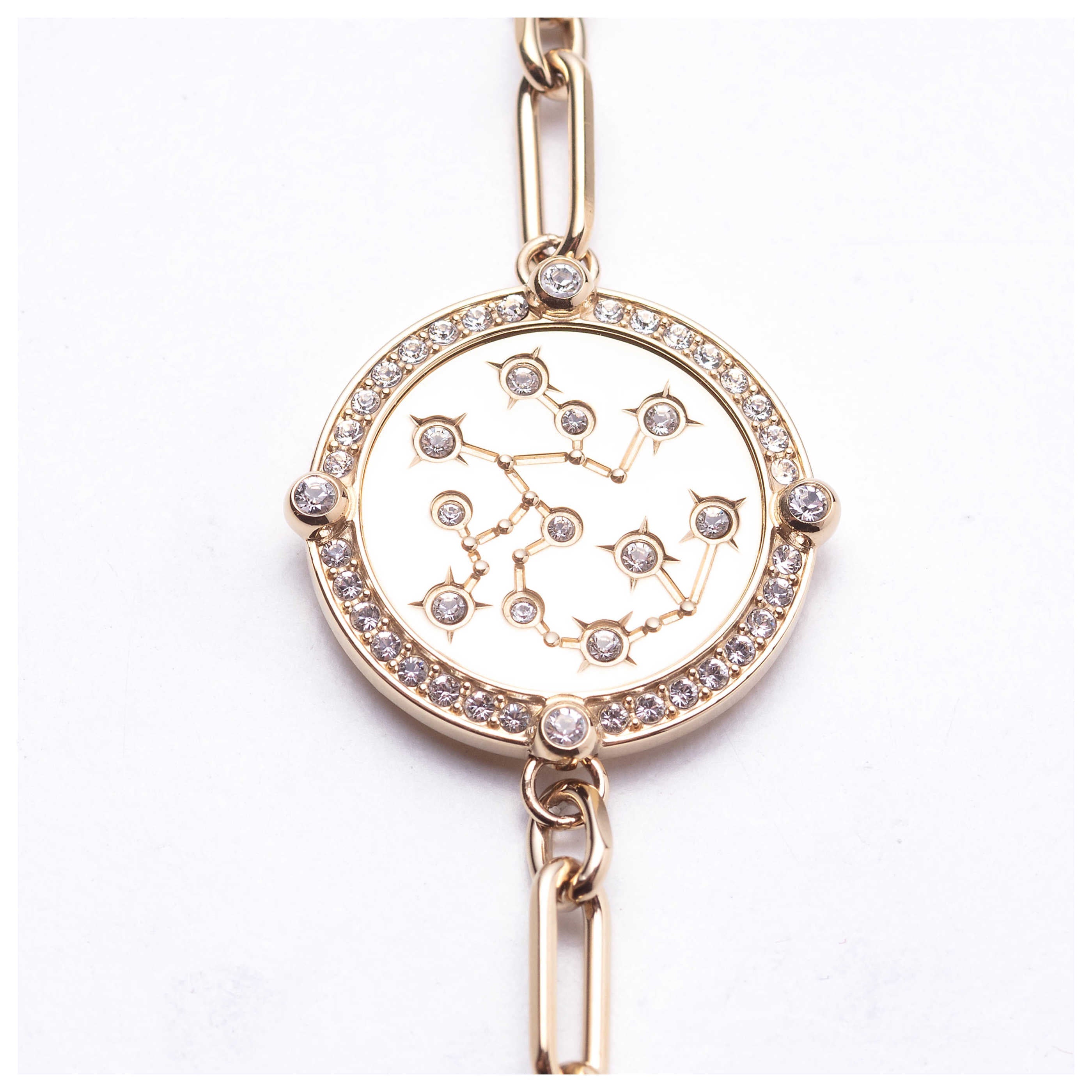 Swarovski Zodiac Sagittarius Crystal Bracelet — Gold, view 2