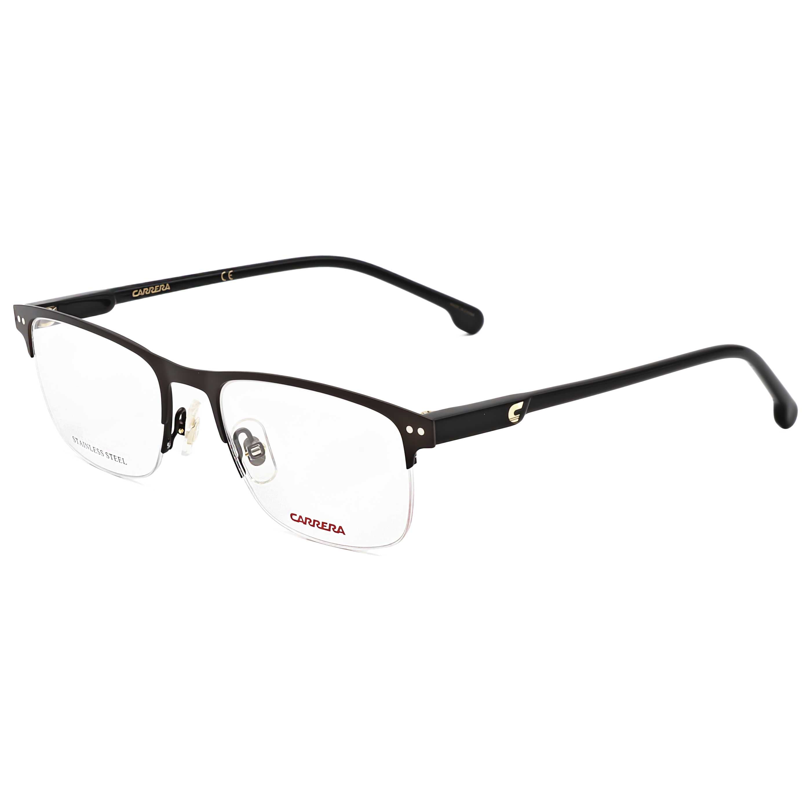 Carrera CARRERA2019T09Q50 Half-Rim Metal & Acetate Eyeglasses — Black by Carrera