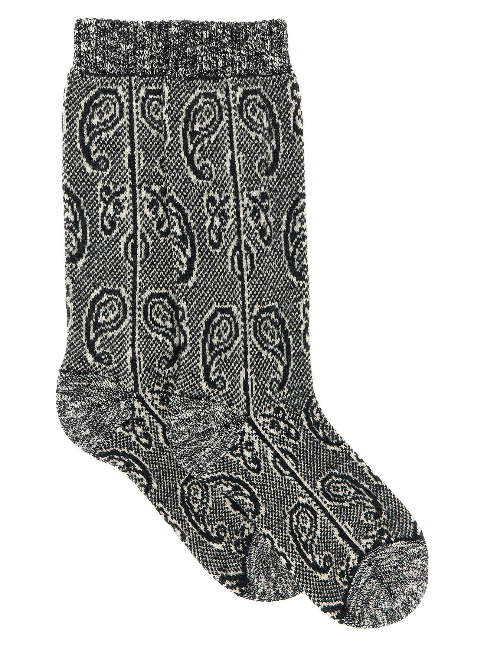 Dries Van Noten Paisley Jacquard Socks - 39-42 by Dries Van Noten