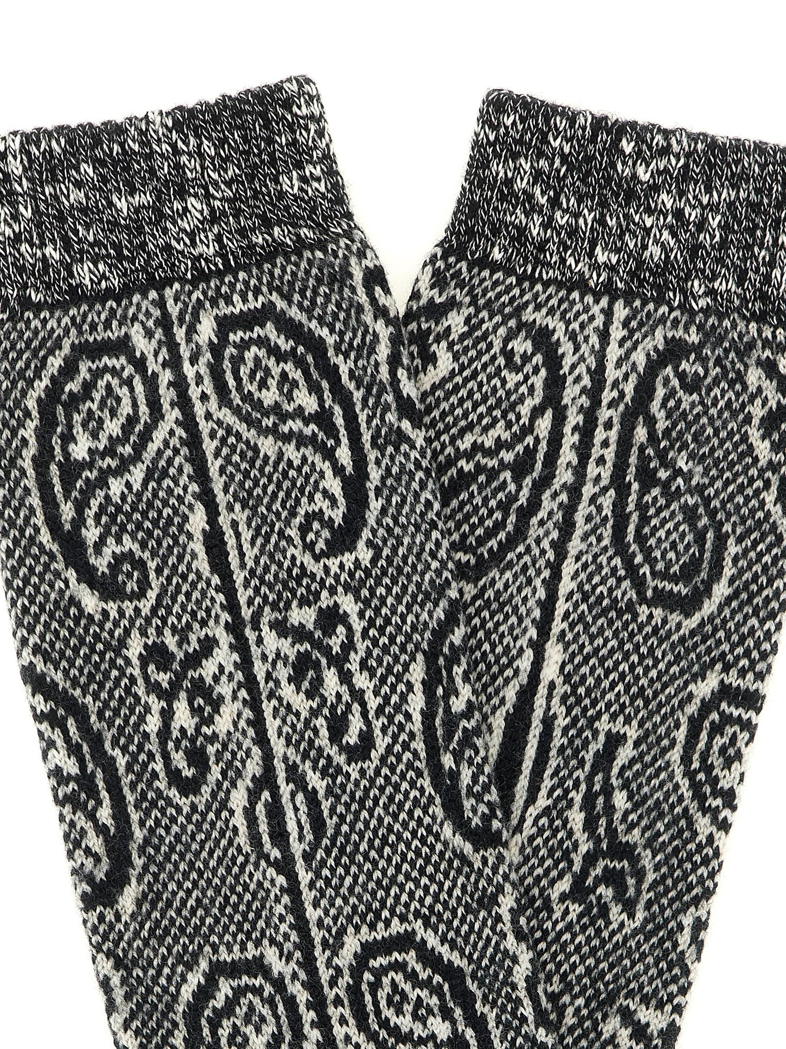 Dries Van Noten Paisley Jacquard Socks - 39-42, view 3
