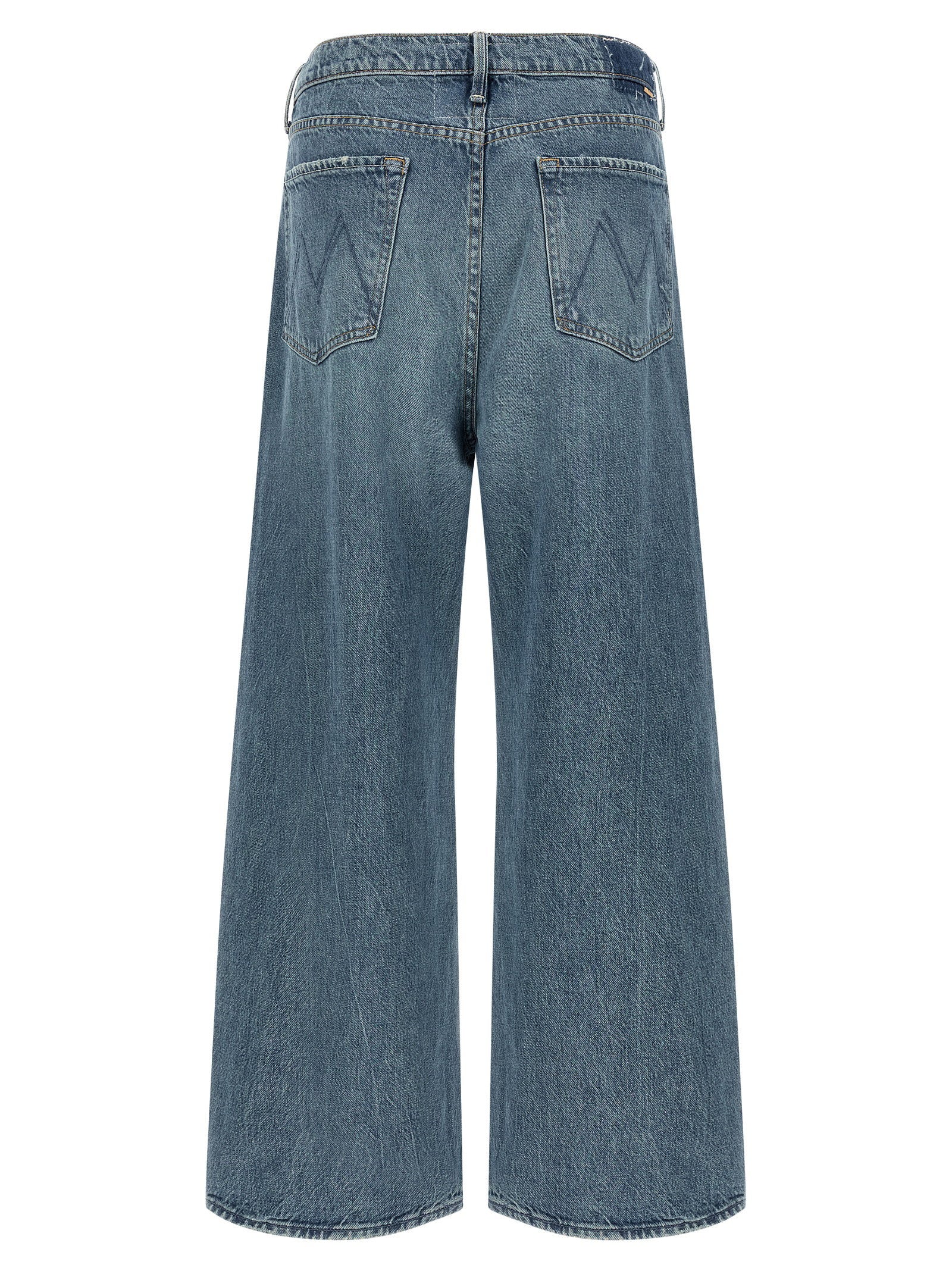 Mother The Dodger Flood Jeans — Blue, view 2