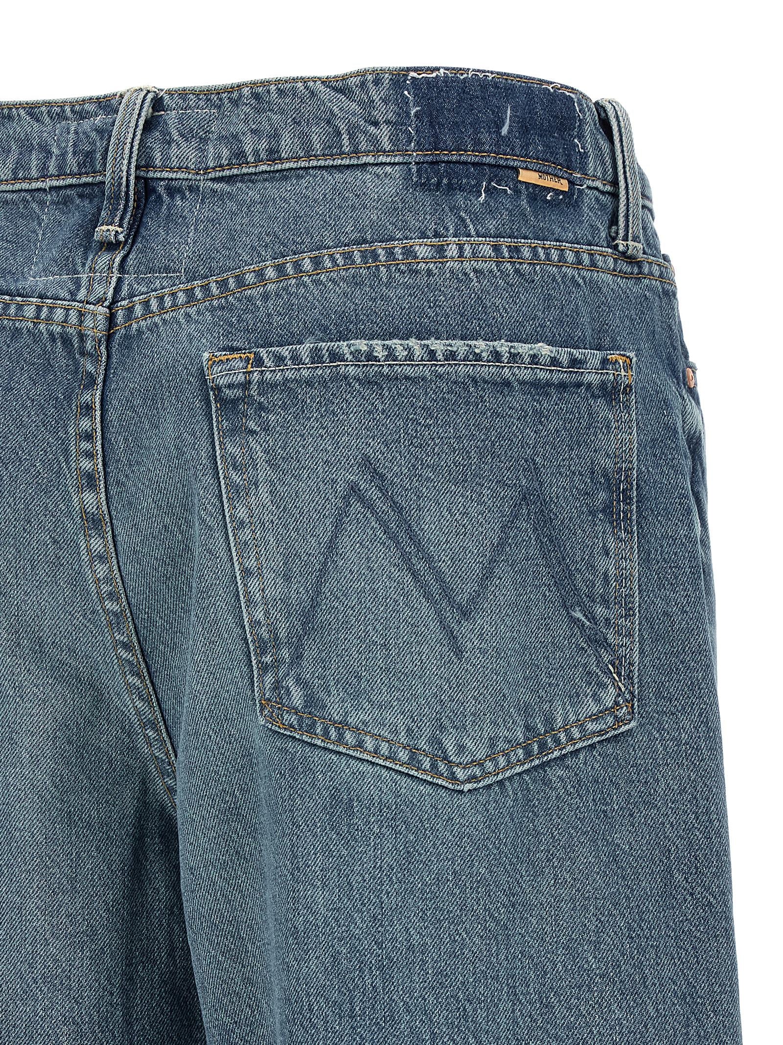 Mother The Dodger Flood Jeans — Blue, view 4