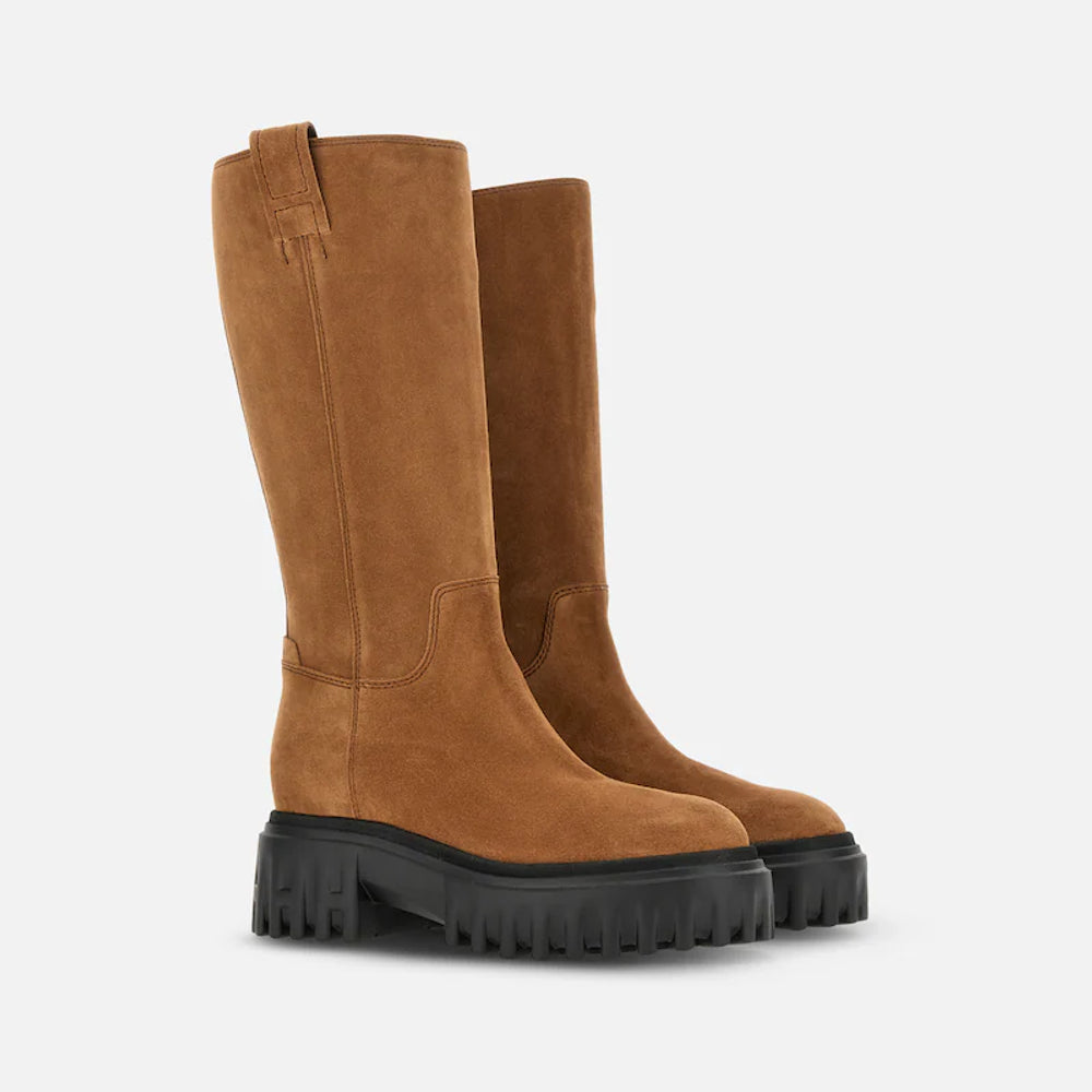 Hogan H25 Boots — Caramel, view 2