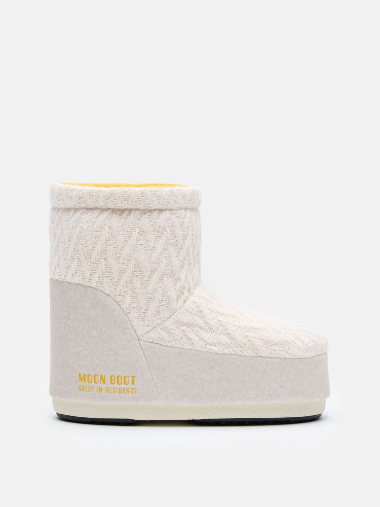 Moon Boot Quilted Nylon Boot — Ecru by Moon Boot
