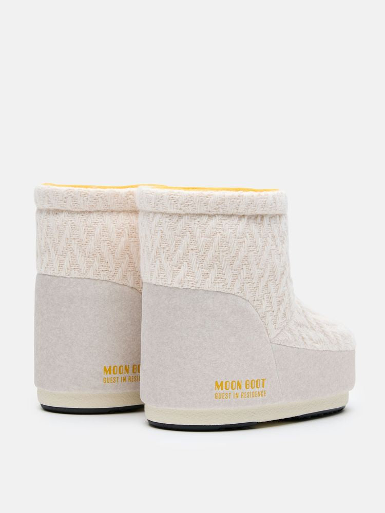 Moon Boot Quilted Nylon Boot — Ecru, view 4