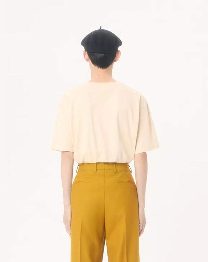 Valentino Garavani Logo-Print T-Shirt — Beige, view 3