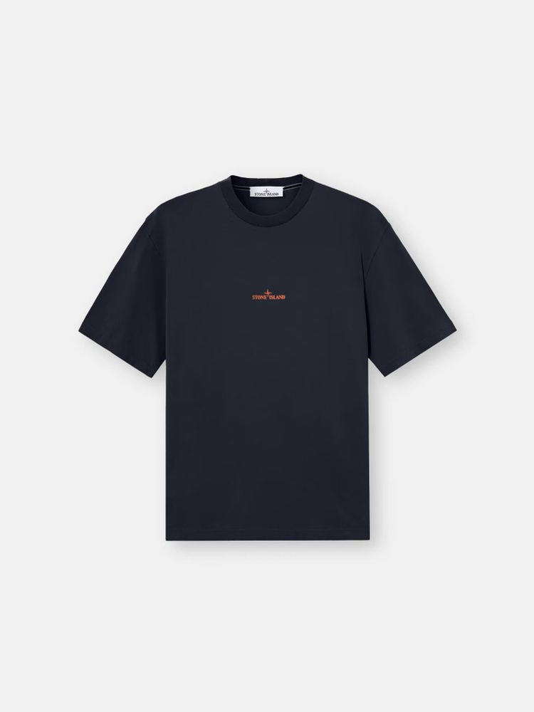 Stone Island Logo-Embroidered T-Shirt — Navy by Stone Island