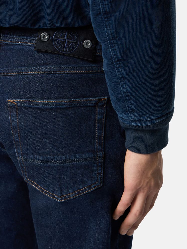 Stone Island Classic Denim Jeans — Navy, view 3