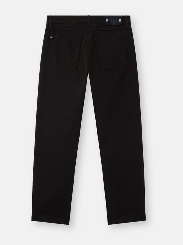 Stone Island Five-Pocket Denim Jeans — Black, view 3
