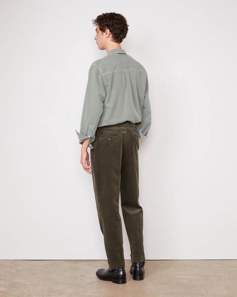 Officine Generale Olive Trousers — Olive, view 2