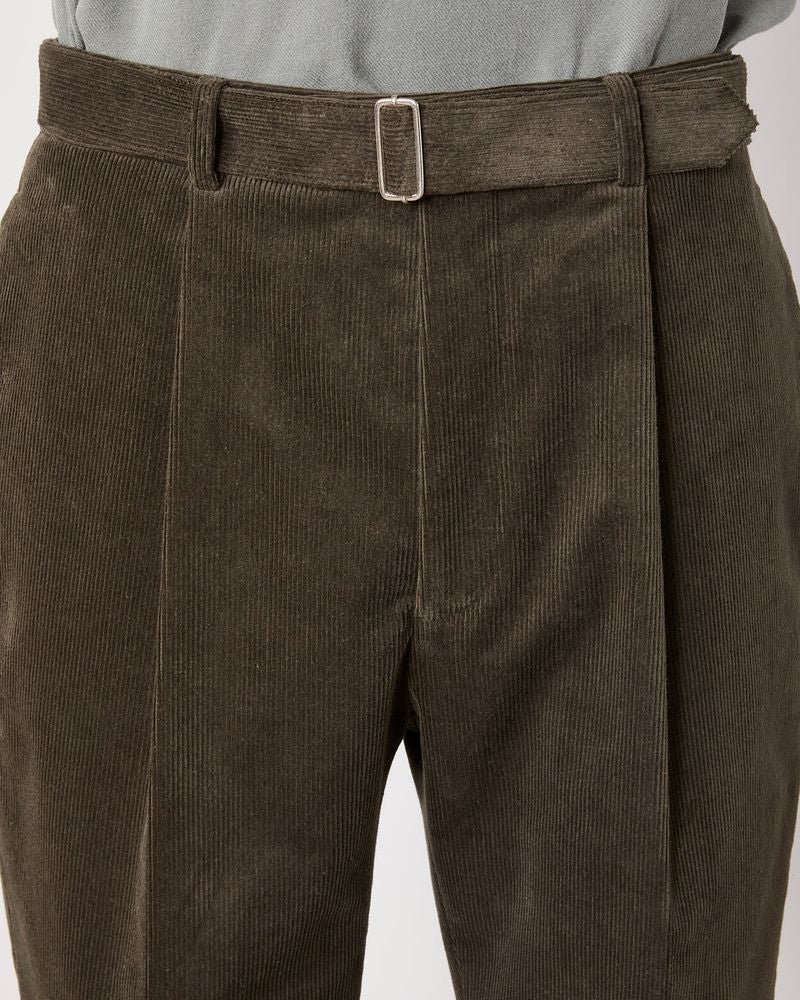 Officine Generale Olive Trousers — Olive, view 3