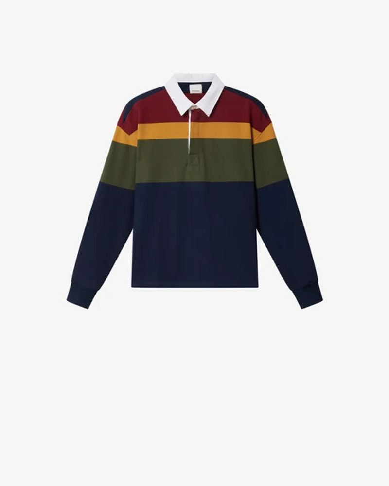Marant Colour-Block Polo Shirt — Navy by Marant